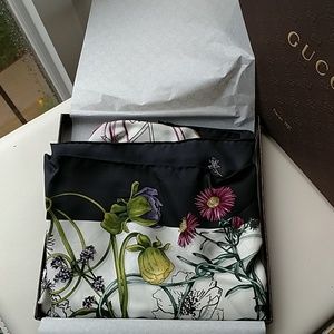 Floral scarf  silk